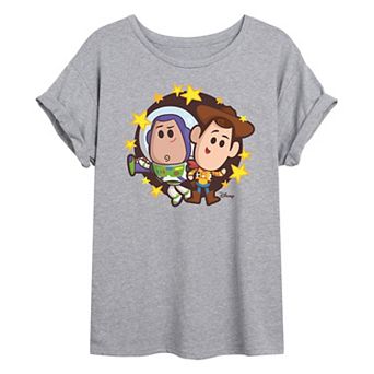 Disney / Pixar's Toy Story Buzz & Woody Juniors' Oversized Tee