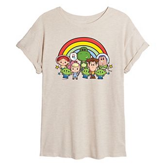 Disney / Pixar's Toy Story Juniors' Group Rainbow Oversized Tee
