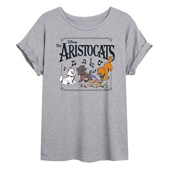 Disney's The Aristocats Juniors' Poster Oversized Tee
