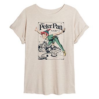 Disney's Peter Pan Juniors' Poster Oversized Tee