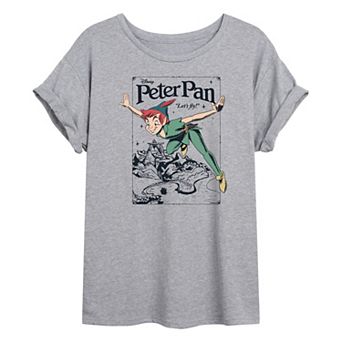Disney's Peter Pan Juniors' Poster Oversized Tee