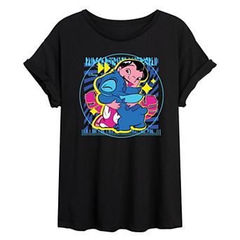 Disney's Lilo & Stitch Juniors' Hug Oversized Tee
