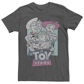 Men's Toy Story Woody Jesse And Buzz Poster Graphic Tee