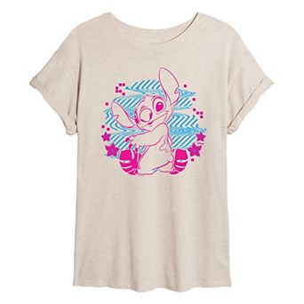Disney's Lilo & Stitch Juniors' Haze Oversized Tee