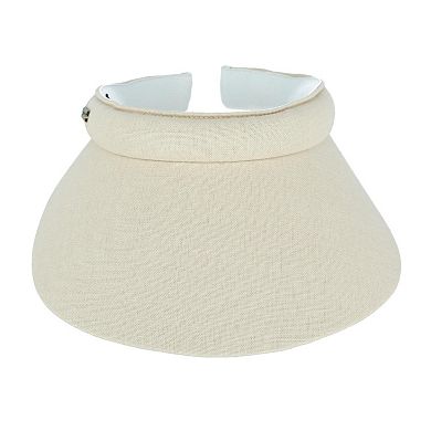 Angela & William Women's Solid Cotton Clip Visor