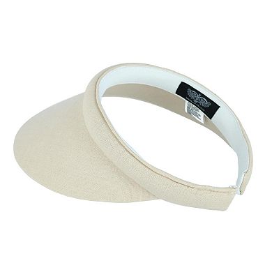 Angela & William Women's Solid Cotton Clip Visor