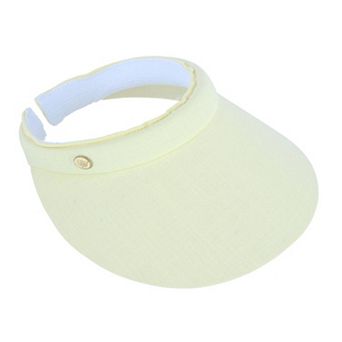 Angela & William Women's Solid Cotton Clip Visor