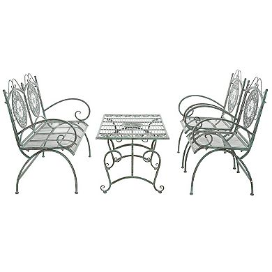 Safavieh Sophie Patio Loveseat, Coffee Table & Chairs 4-piece Outdoor Living Set
