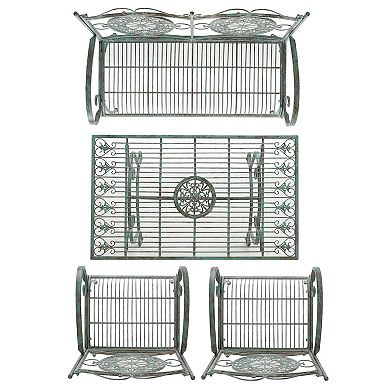 Safavieh Sophie Patio Loveseat, Coffee Table & Chairs 4-piece Outdoor Living Set