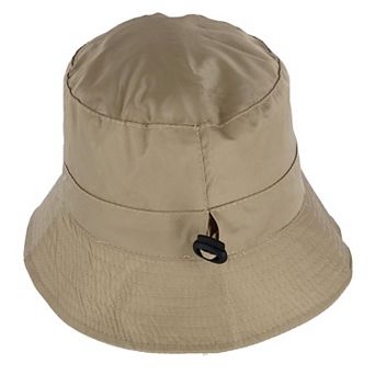 Angela & William Waterproof Packable Rain Hat With Zippered Closure