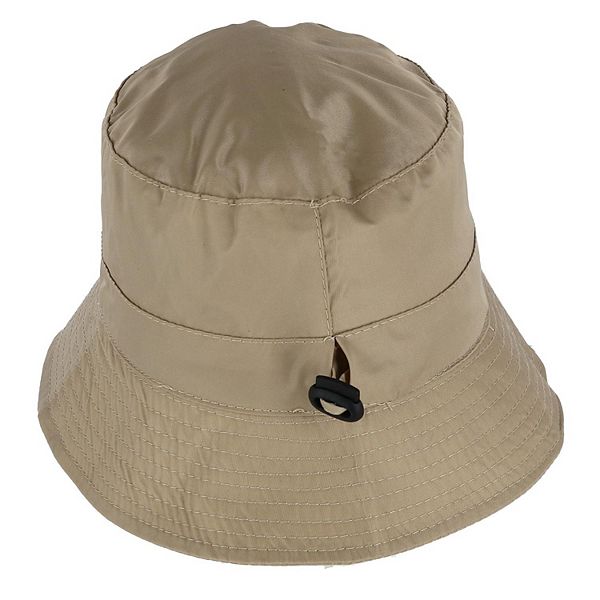 Angela & William Waterproof Packable Rain Hat With Zippered Closure
