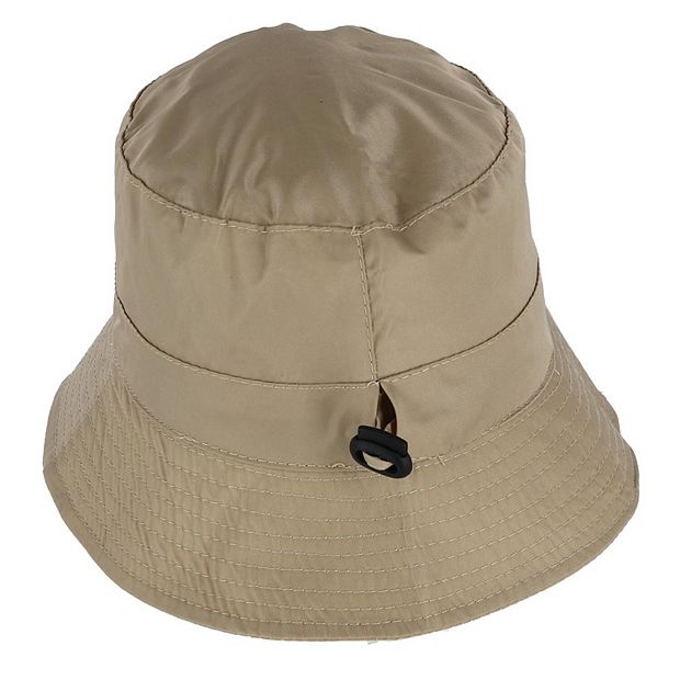 Angela & William Waterproof Packable Rain Hat With Zippered 