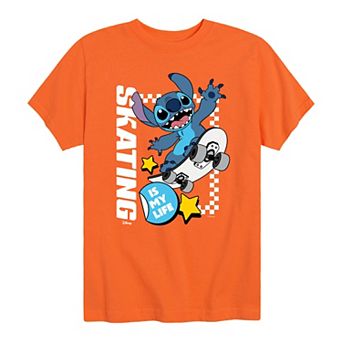Disney's Lilo & Stitch Boys 8-20 Skating Is My Life Graphic Tee