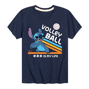 Disney's Lilo & Stitch Boys 8-20 Volleyball Is My Life Graphic Tee