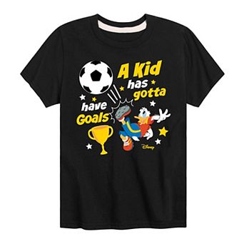 Disney's Mickey Mouse & Friends Donald Duck Boys 8-20 Gotta Have Goals Tee