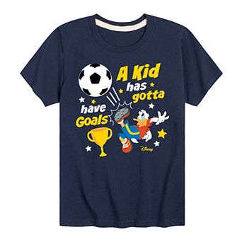 Disney's Mickey Mouse & Friends Donald Duck Boys 8-20 Gotta Have Goals Tee