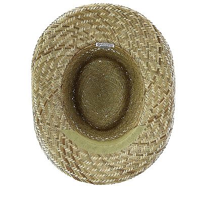 Ascentix Rush Straw Gambler Hat With Wide Brim