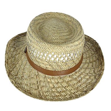Ascentix Rush Straw Gambler Hat With Wide Brim