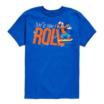 Disney's Mickey Mouse & Friends Goofy Boys 8-20 This Is How I Roll Tee