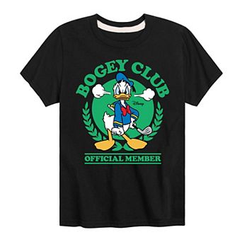 Disney's Mickey Mouse & Friends Donald Duck Boys 8-20 Bogey Club Tee