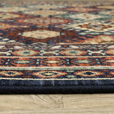 StyleHaven Linwood Bohemian Tribal Fringed Edge Wool Blend Area Rug