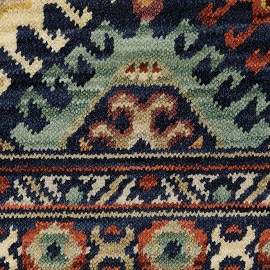 StyleHaven Linwood Bohemian Tribal Fringed Edge Wool Blend Area Rug