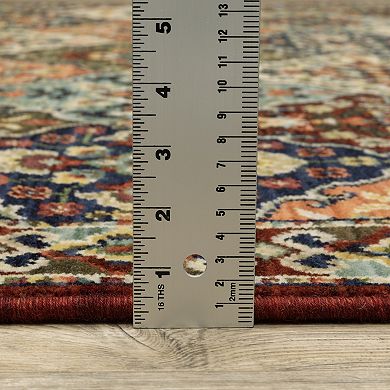 StyleHaven Linwood Bohemian Medallion Fringed Edge Wool Blend Area Rug