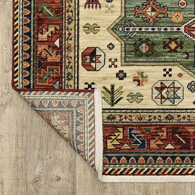 StyleHaven Linwood Tribal Medallions Wool Blend Area Rug