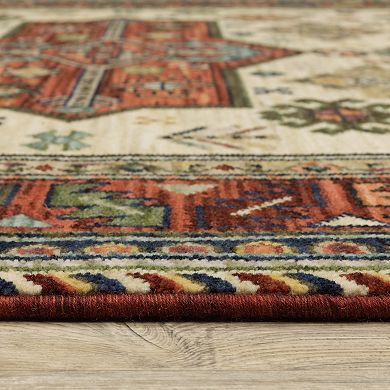 StyleHaven Linwood Tribal Medallions Wool Blend Area Rug