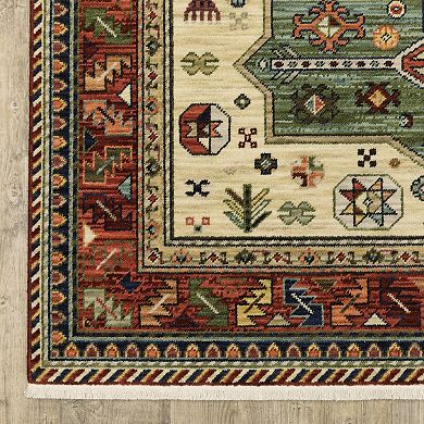 StyleHaven Linwood Tribal Medallions Wool Blend Area Rug