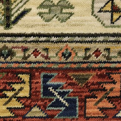 StyleHaven Linwood Tribal Medallions Wool Blend Area Rug