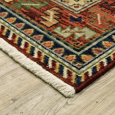 StyleHaven Linwood Tribal Medallions Wool Blend Area Rug