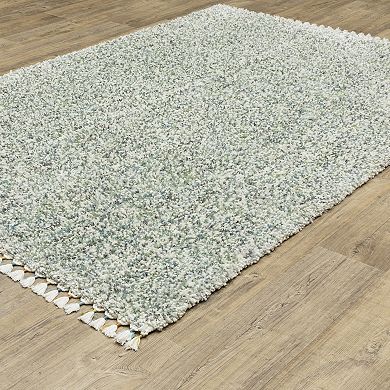 StyleHaven Aurelia Static Solid Shag Tassel Fringe Area Rug