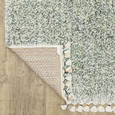 StyleHaven Aurelia Static Solid Shag Tassel Fringe Area Rug