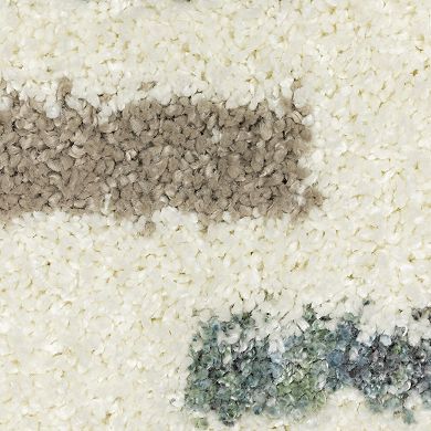 StyleHaven Aurelia Staggerd Striped Shag Tassel Fringe Area Rug