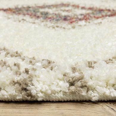 StyleHaven Aurelia Southwest Diamond Shag Tassel Fringe Area Rug