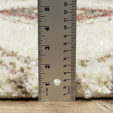 StyleHaven Aurelia Southwest Diamond Shag Tassel Fringe Area Rug