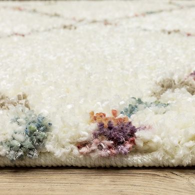 StyleHaven Aurelia Diamond Shag Tassel Fringe Area Rug