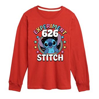 Disney's Lilo & Stitch Boys 8-20 Experiment 626 Stitch Long Sleeve Graphic Tee