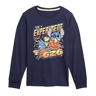 Disney's Lilo & Stitch Boys 8-20 Experiment 626 Long Sleeve Graphic Tee