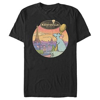 Disney / Pixar's Ratatouille Remy Overlooking Paris Men's Graphic Tee