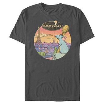 Disney / Pixar's Ratatouille Remy Overlooking Paris Men's Graphic Tee