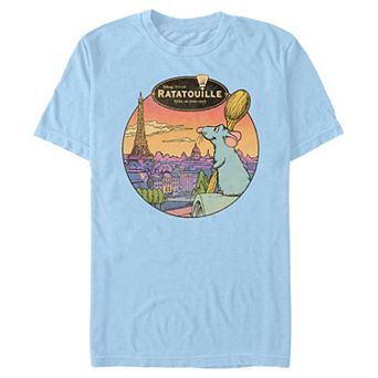 Disney / Pixar's Ratatouille Remy Overlooking Paris Men's Graphic Tee