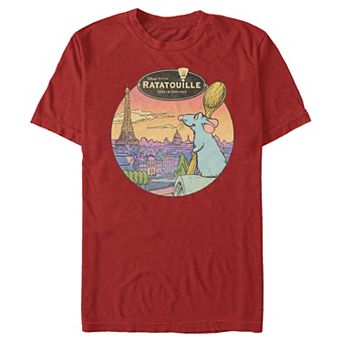Disney / Pixar's Ratatouille Remy Overlooking Paris Men's Graphic Tee