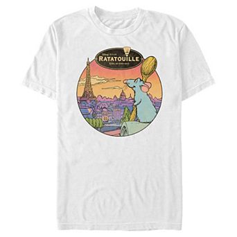 Disney / Pixar's Ratatouille Remy Overlooking Paris Men's Graphic Tee