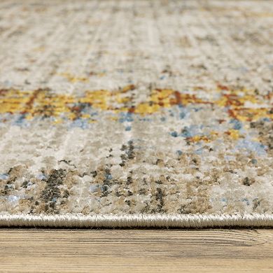 StyleHaven Brighton Distressed Abstract Recycled PET Area Rug