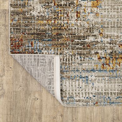 StyleHaven Brighton Distressed Abstract Recycled PET Area Rug