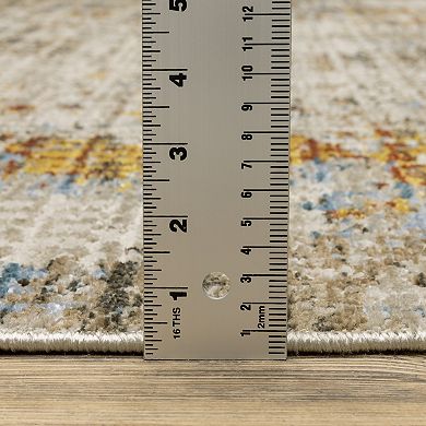 StyleHaven Brighton Distressed Abstract Recycled PET Area Rug