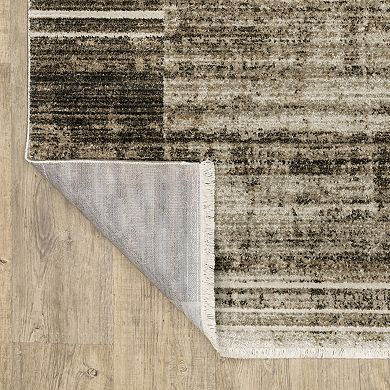 StyleHaven Brighton Faded Geometric Recycled PET Geometric Area Rug