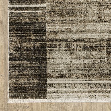 StyleHaven Brighton Faded Geometric Recycled PET Geometric Area Rug